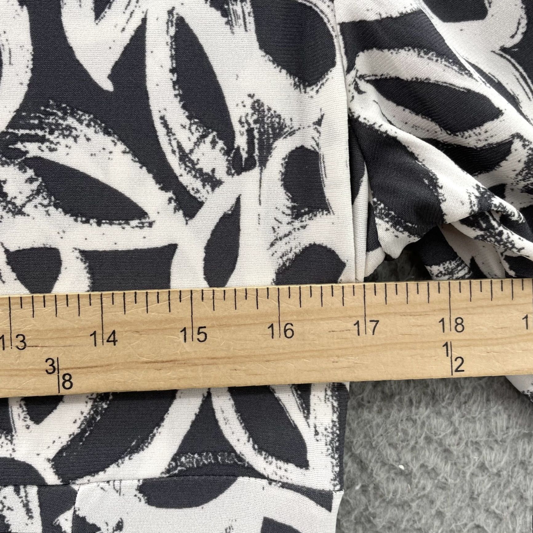 Ralph Lauren Lauren Ralph Lauren Midi Dress Womens 12 Black White Floral Slit Corpcore Formal Size XL / US 12-14 / IT 48-50 - 6 Thumbnail