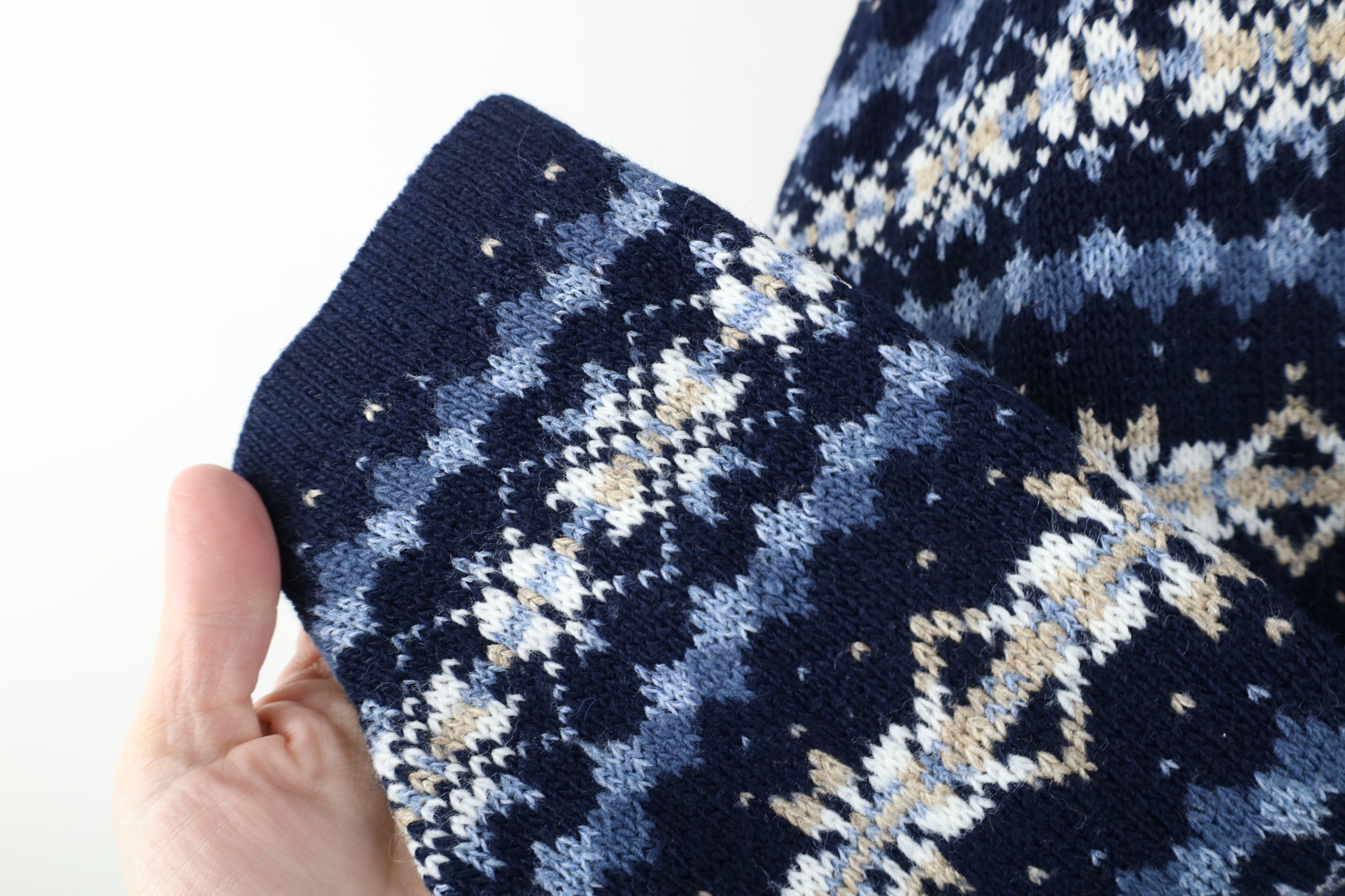 Vintage Vintage 90s Streetwear Fair Isle Knit Crewneck Sweater Size L / US 10 / IT 46 - 6 Thumbnail