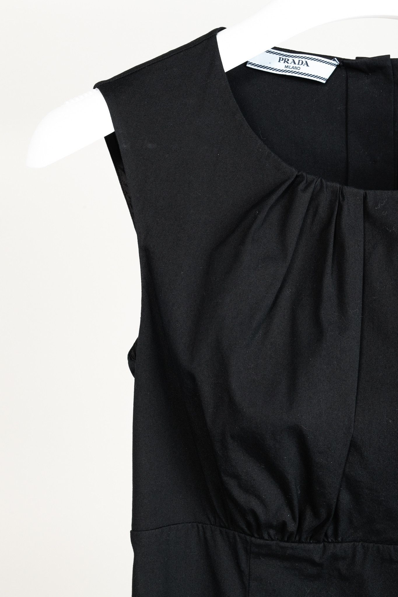 Prada Prada 2010 Cotton Poplin Sleeveless Fitted Empire Dress Size M / US 6-8 / IT 42-44 - 10 Thumbnail