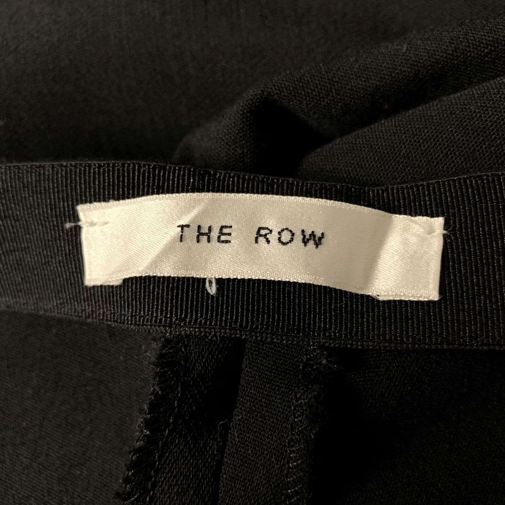 The Row THE ROW Black Wool Elastane Side Zipper Casual Pants 12 Womens Adults Regular In-Store ID 147217 Size 34" / US 12 / IT 48 - 6 Thumbnail