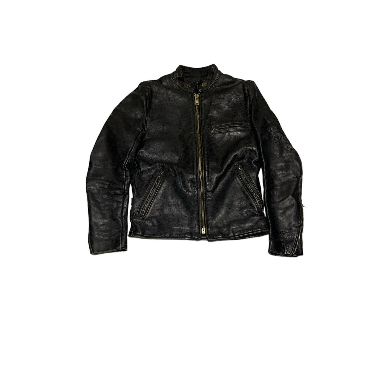 image of Leather Jacket x Vanson Leathers Vintage Vanson Leather Rider Jacket in Black, Men's (Size Small)