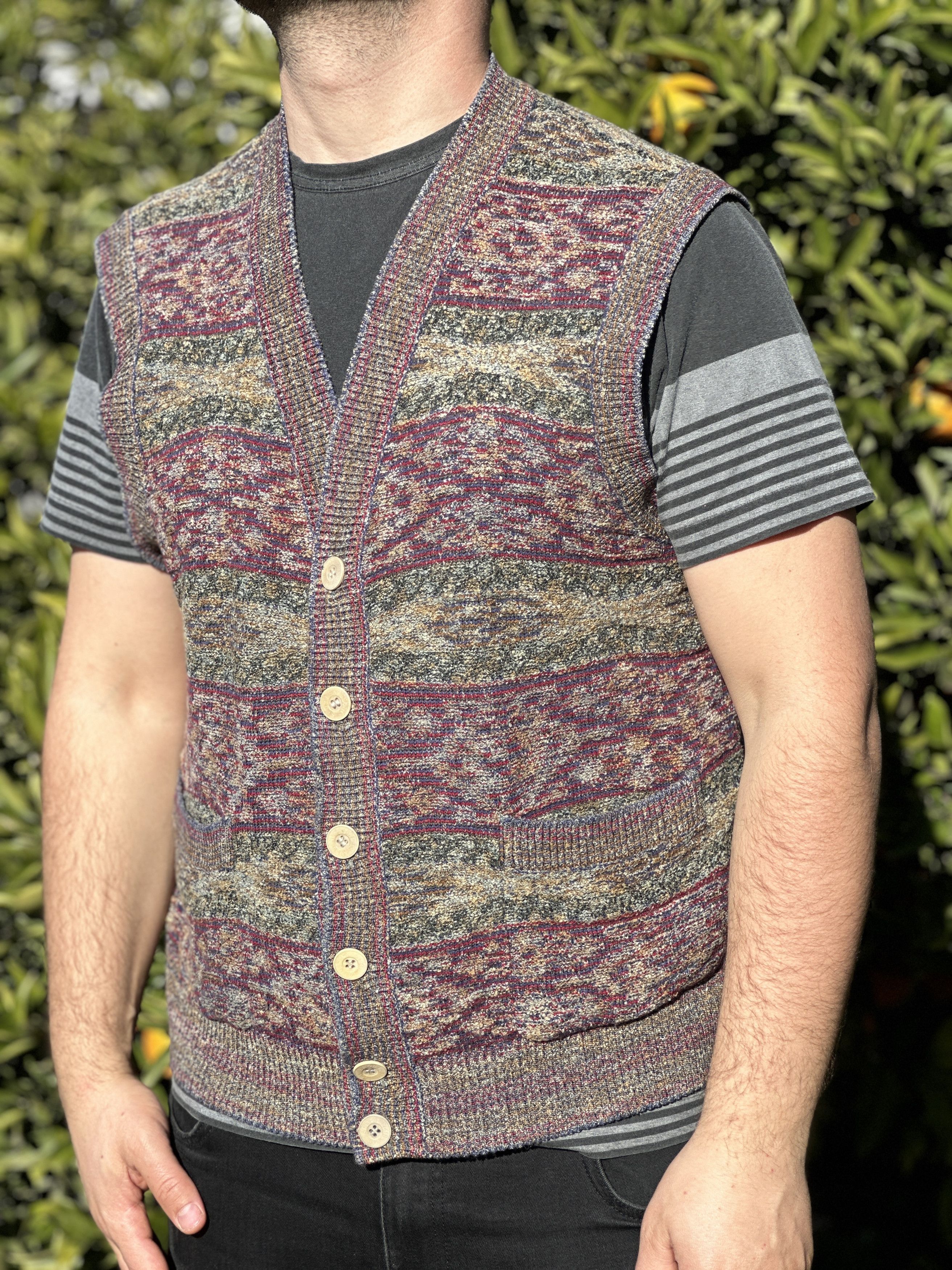 Missoni Missoni Sport Gilet 3D Knit Retro Sweater Vest Size 52 L Size US L / EU 52-54 / 3 - 7 Thumbnail