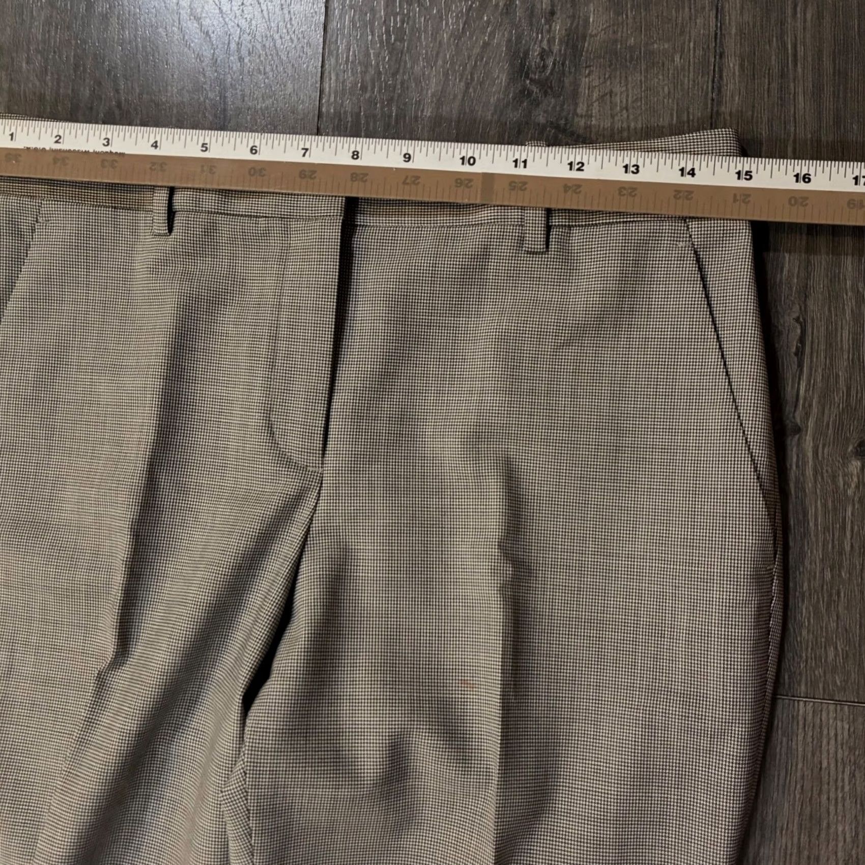 Theory Theory Hounds Tooth Wool Dress Pants Trousers Gray Black Women's Size 2 Size 26" / US 2 / IT 38 - 7 Thumbnail
