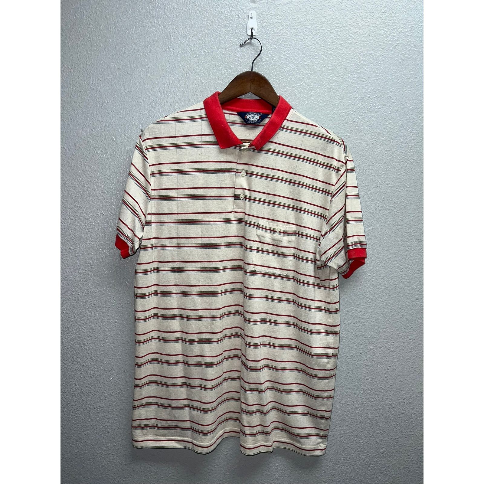 Vintage Vintage Striped Polo Shirt Knights Bridge For Men 80s 90s L Size US L / EU 52-54 / 3 - 1 Thumbnail