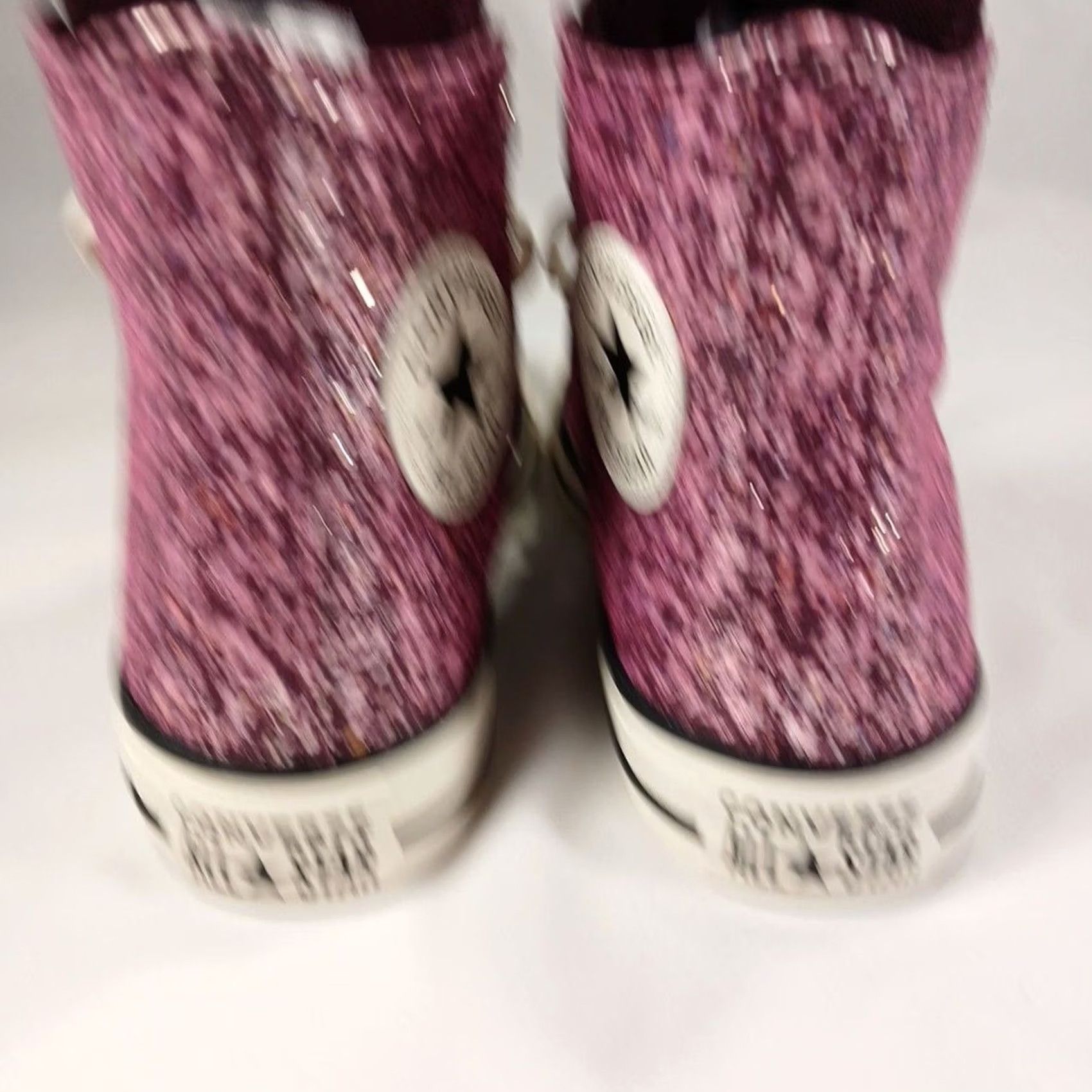 Converse VINTAGE No Converse Chuck Taylor All Star Hi Women’s 6.5 Pink Purple Glitter Shoes Casual Sneakers High Top Stars Rainbow Glitter Women’s Size M / US 6-8 / IT 42-44 - 4 Thumbnail