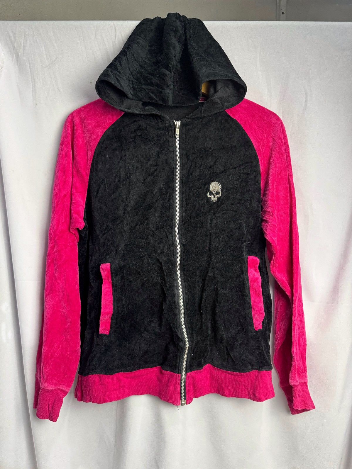 Hysteric Glamour Velvet Skulls Thruxton Roen Hoodie Styled Japan Size US M / EU 48-50 / 2 - 1 Thumbnail