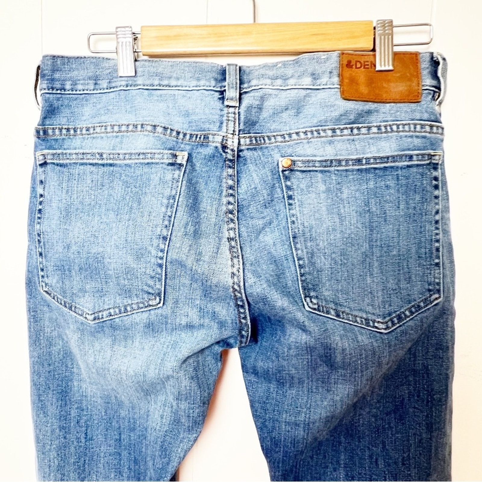 H&M H&M &Denim Distressed Button Fly 5 Pocket Jeans Men’s 32x30 Size US 32 / EU 48 - 5 Thumbnail