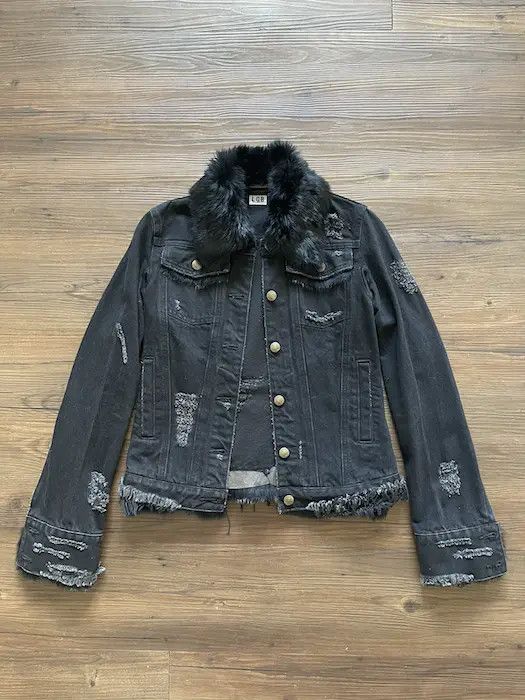 If Six Was Nine L.G.B Fur denim Jacket | Grailed