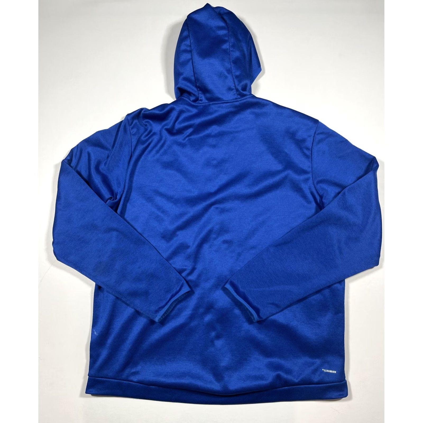 Adidas Adidas Hoodie Mens XL Blue 3-Stripes ClimaWarm Full Zip Athletic Training Jacket Size US XL / EU 56 / 4 - 2 Thumbnail