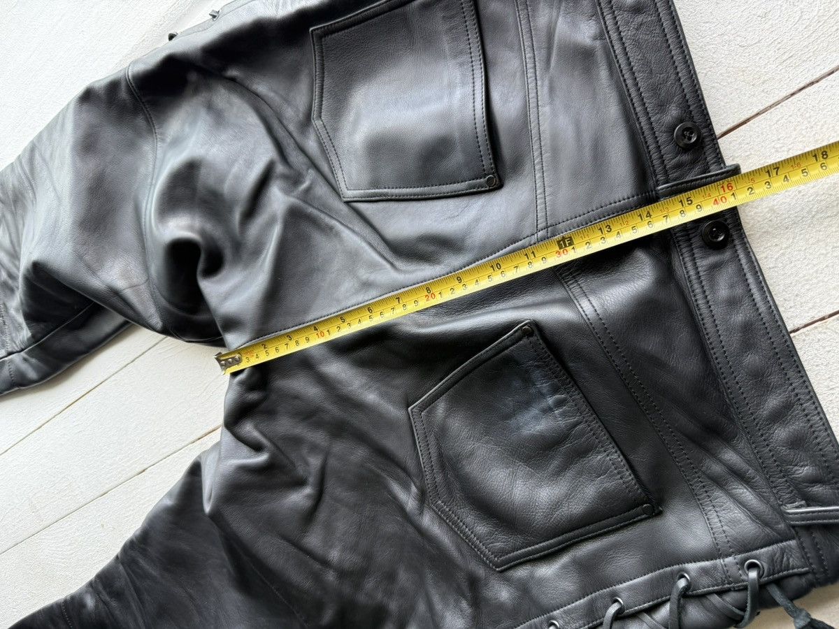 Vintage Vintage 00s Punk Rock Opium Y2K Biker Moto Leather pants Size US 39 - 14 Thumbnail