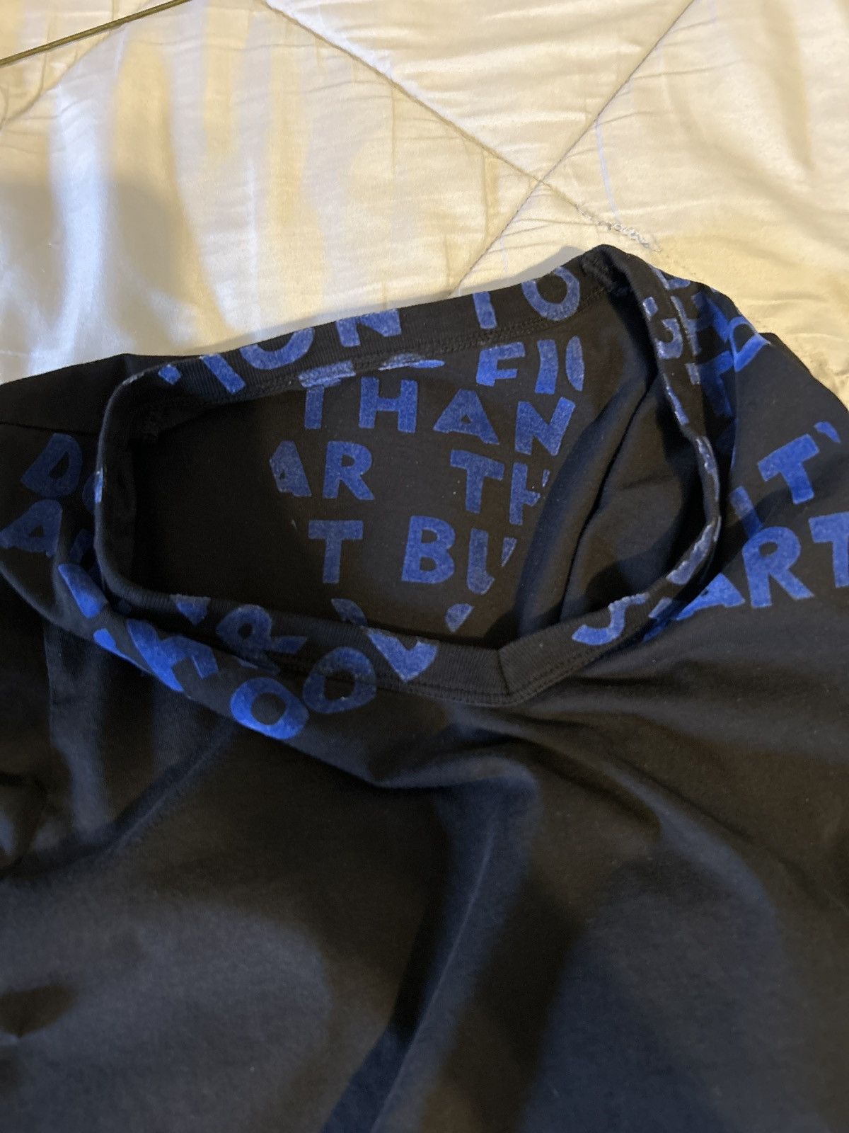 Maison Margiela Maison margiela black and blue aids tee Size US S / EU 44-46 / 1 - 6 Thumbnail