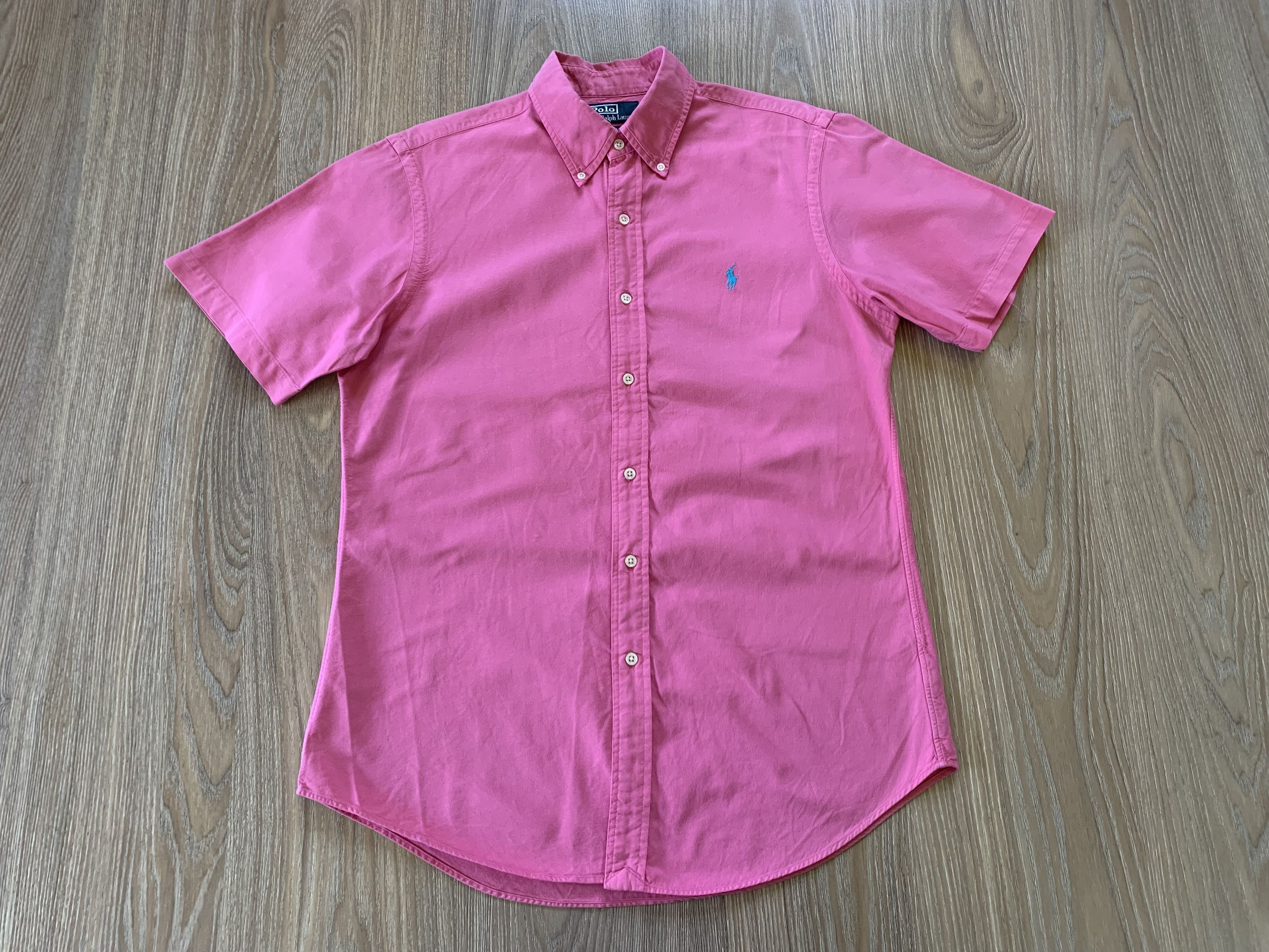Polo Ralph Lauren × Ralph Lauren Polo Ralph Lauren Pink Button Up Shirt Size US M / EU 48-50 / 2 - 2 Thumbnail