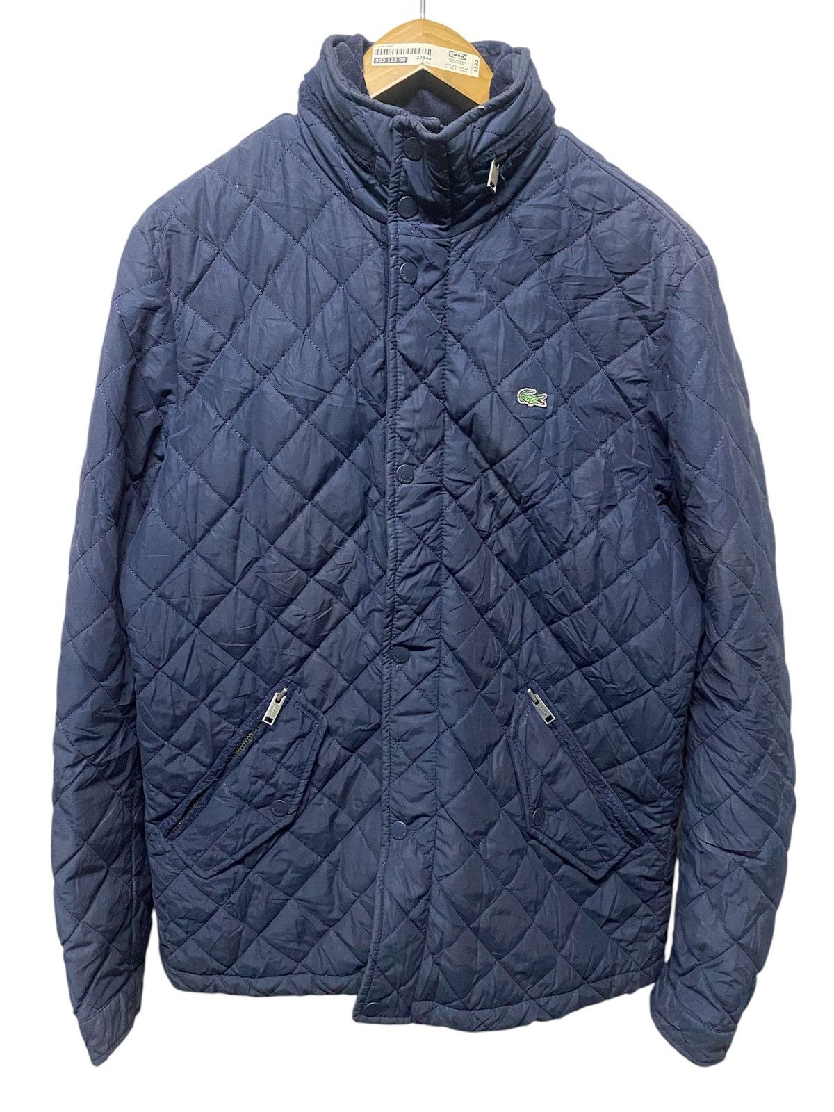 Lacoste Lacoste Quilted Navy Jacket Size US L / EU 52-54 / 3 - 1 Thumbnail