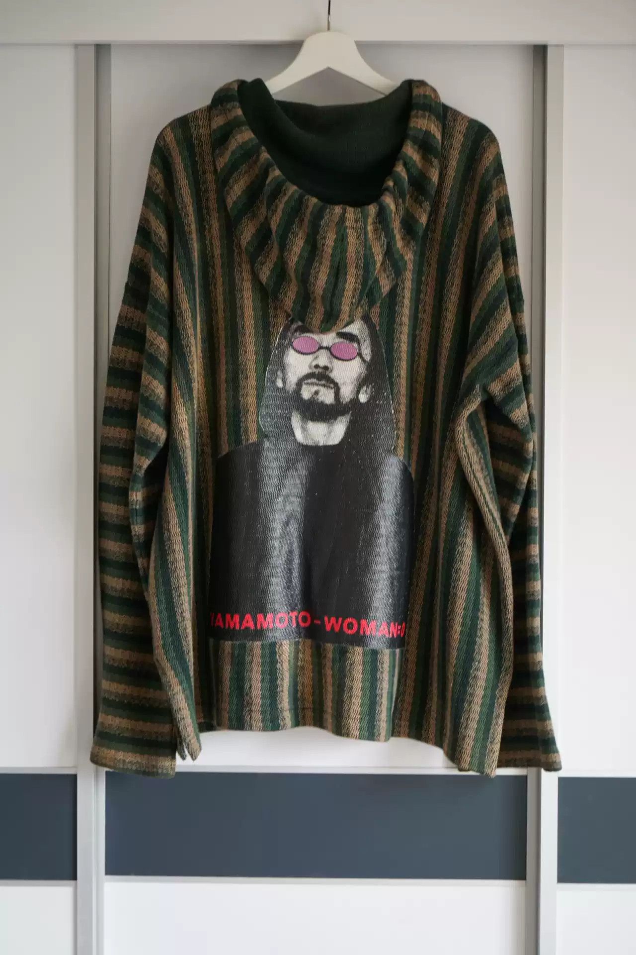 Yohji Yamamoto Yohji Yamamoto 98ss Patterned Striped Hoodie Size US M / EU 48-50 / 2 - 1 Thumbnail