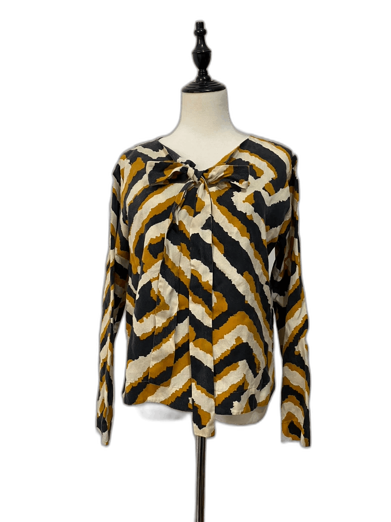 Vivienne Westwood Vivienne Westwood Zebra Print Bow Blouse - dmc Size M / US 6-8 / IT 42-44 - 1 Thumbnail