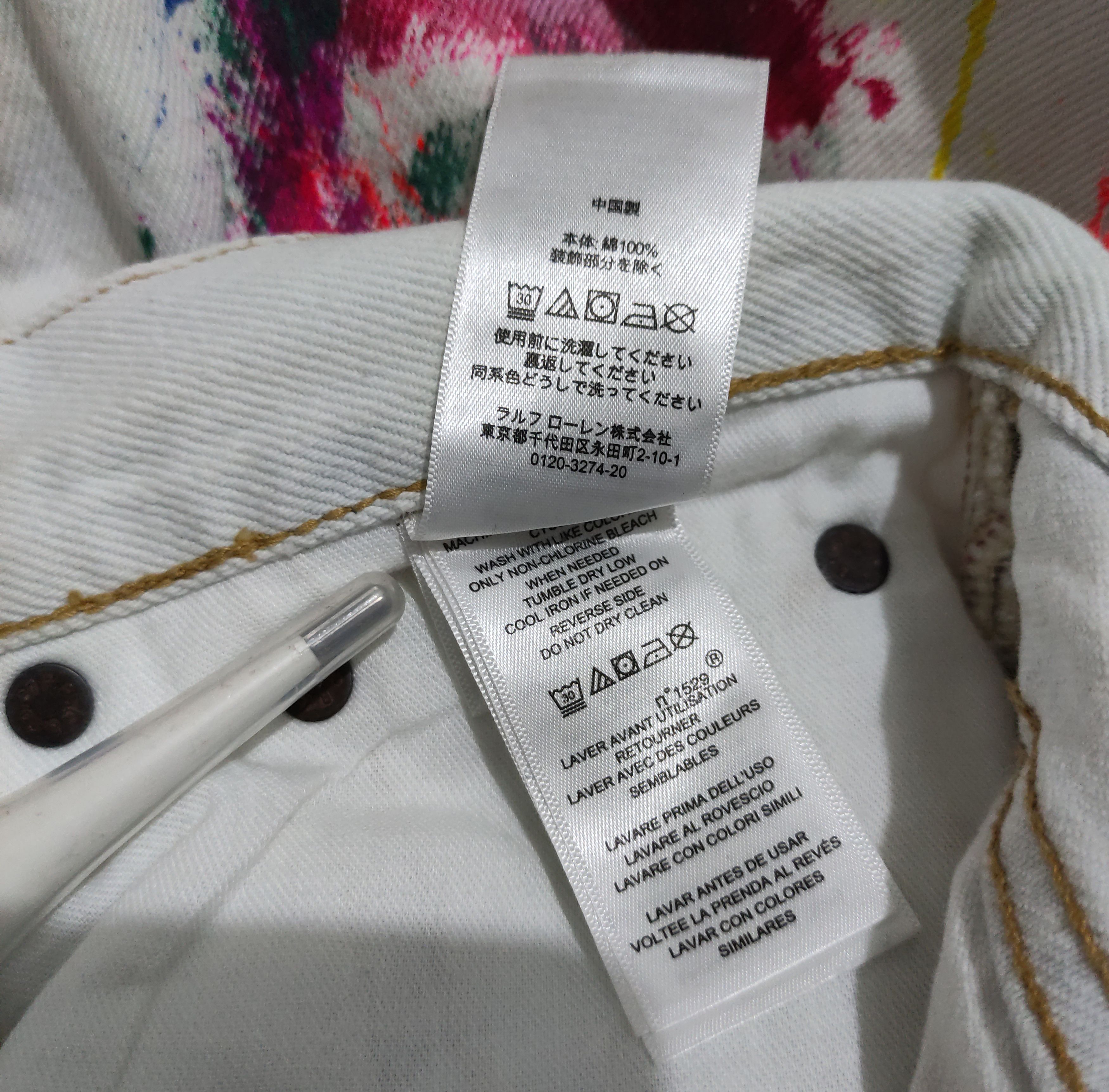 Polo Ralph Lauren Polo Ralph Lauren Paint Splatter Jeans Size 30 Size 30" / US 8 / IT 44 - 19 Thumbnail