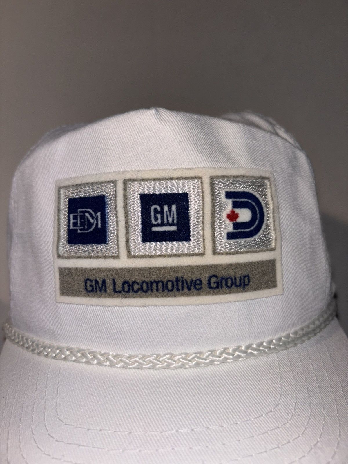 NASCAR Vtg GM General Motors Locomotive 90’s Trucker Snap Back Hat Size ONE SIZE - 7 Thumbnail