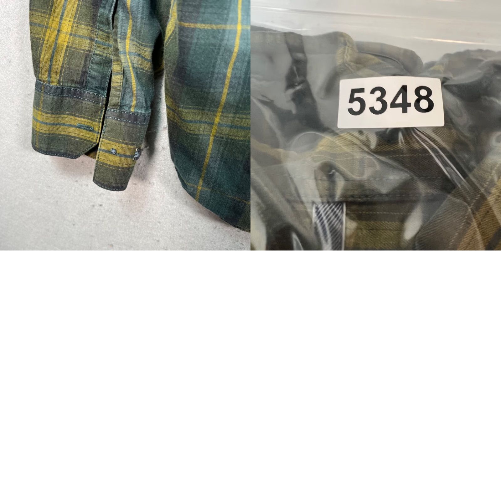Vintage Cooper Jones Mens XL Plaid Button-Up Shirt 100% Cotton Green & Yellow Size US XL / EU 56 / 4 - 8 Thumbnail