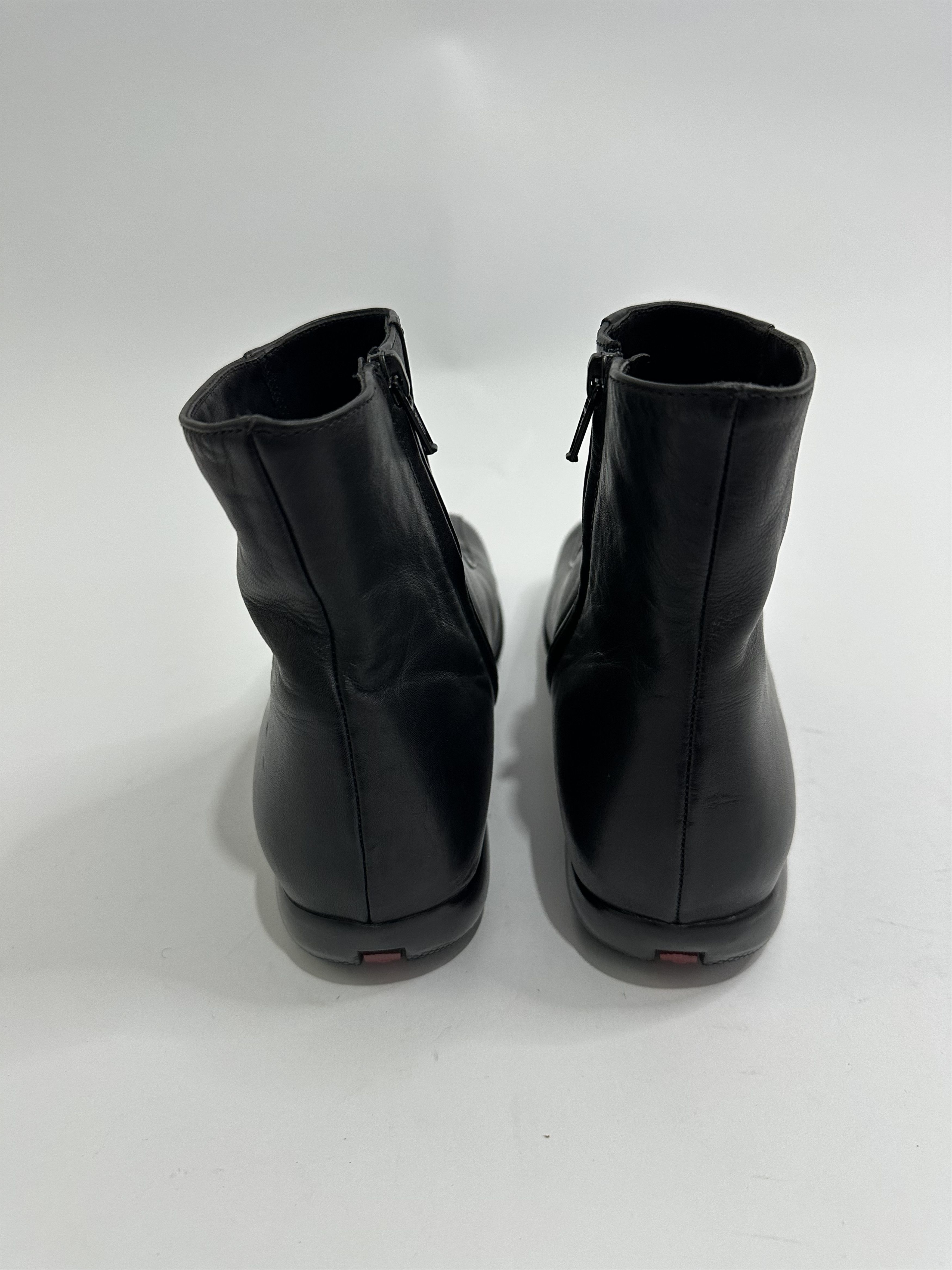 Miu Miu × Prada × Vintage Vintage PRADA Women's Leather Linea Rossa Boots Size 39.5 EU Size US 9.5 / IT 39.5 - 4 Thumbnail