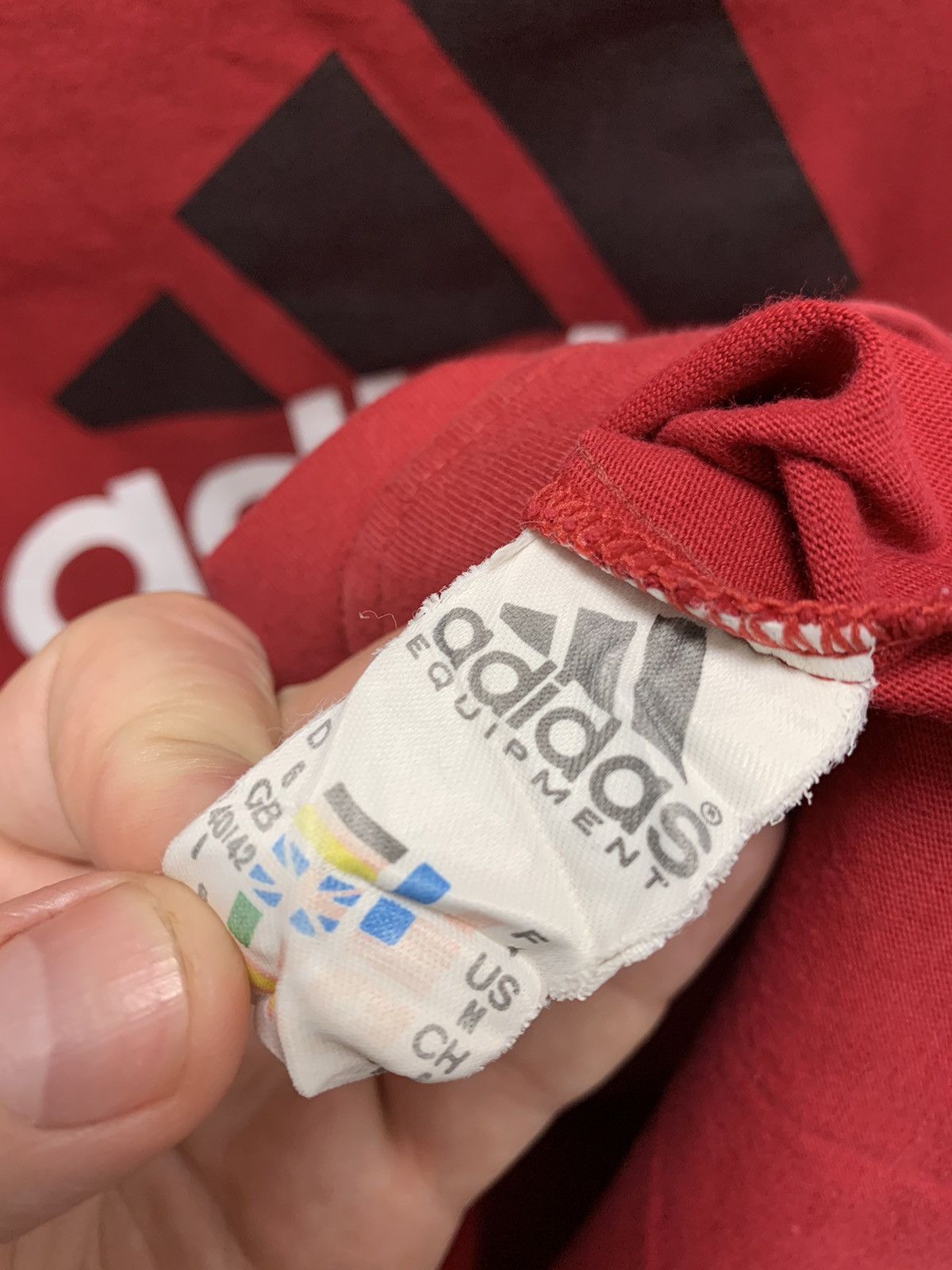 Adidas Adidas equipment vintage big logo t-shirt 1990th M sz Size US M / EU 48-50 / 2 - 5 Thumbnail