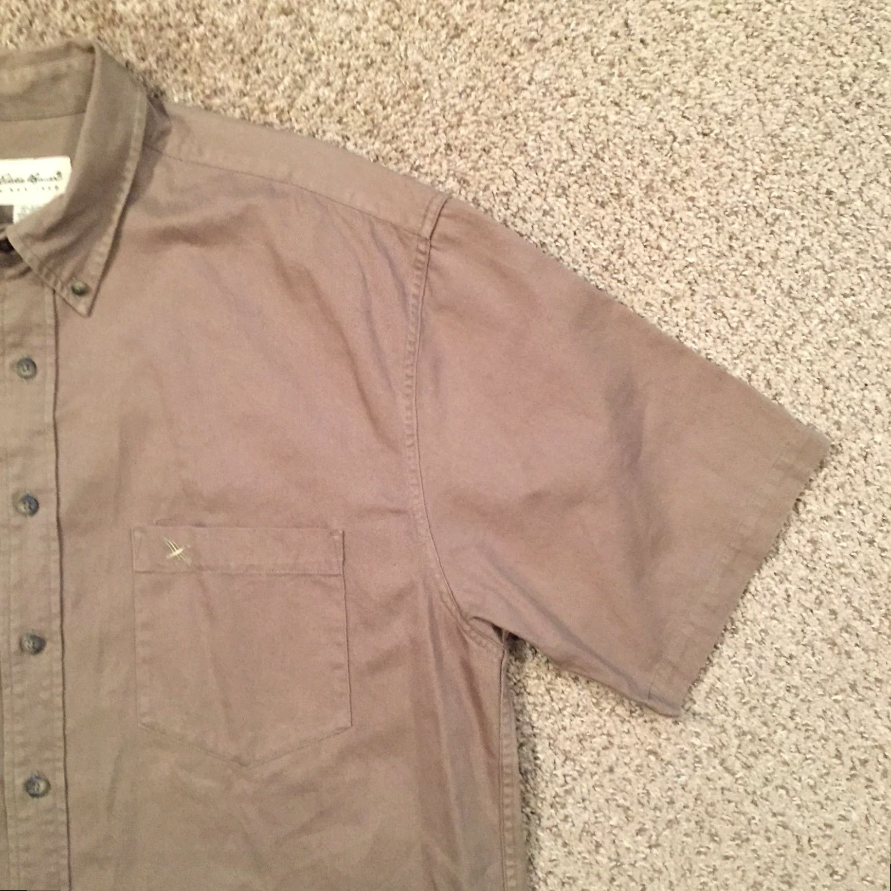 Eddie Bauer Eddie Bauer Shirt Mens Large Green Short Sleeve Button-Up Size US L / EU 52-54 / 3 - 4 Thumbnail