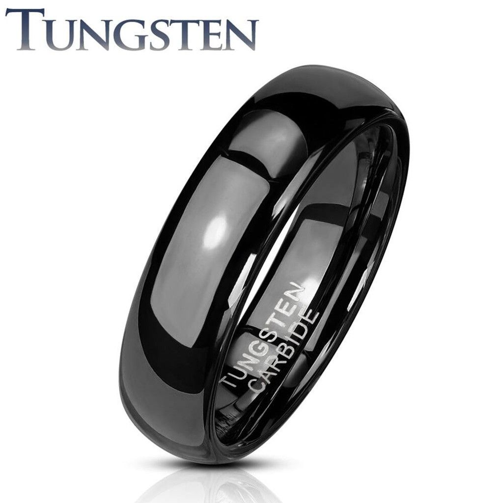 Other A Plain Dome Band Black PVD Tungsten‎ Carbide Rings Size ONE SIZE - 1 Preview