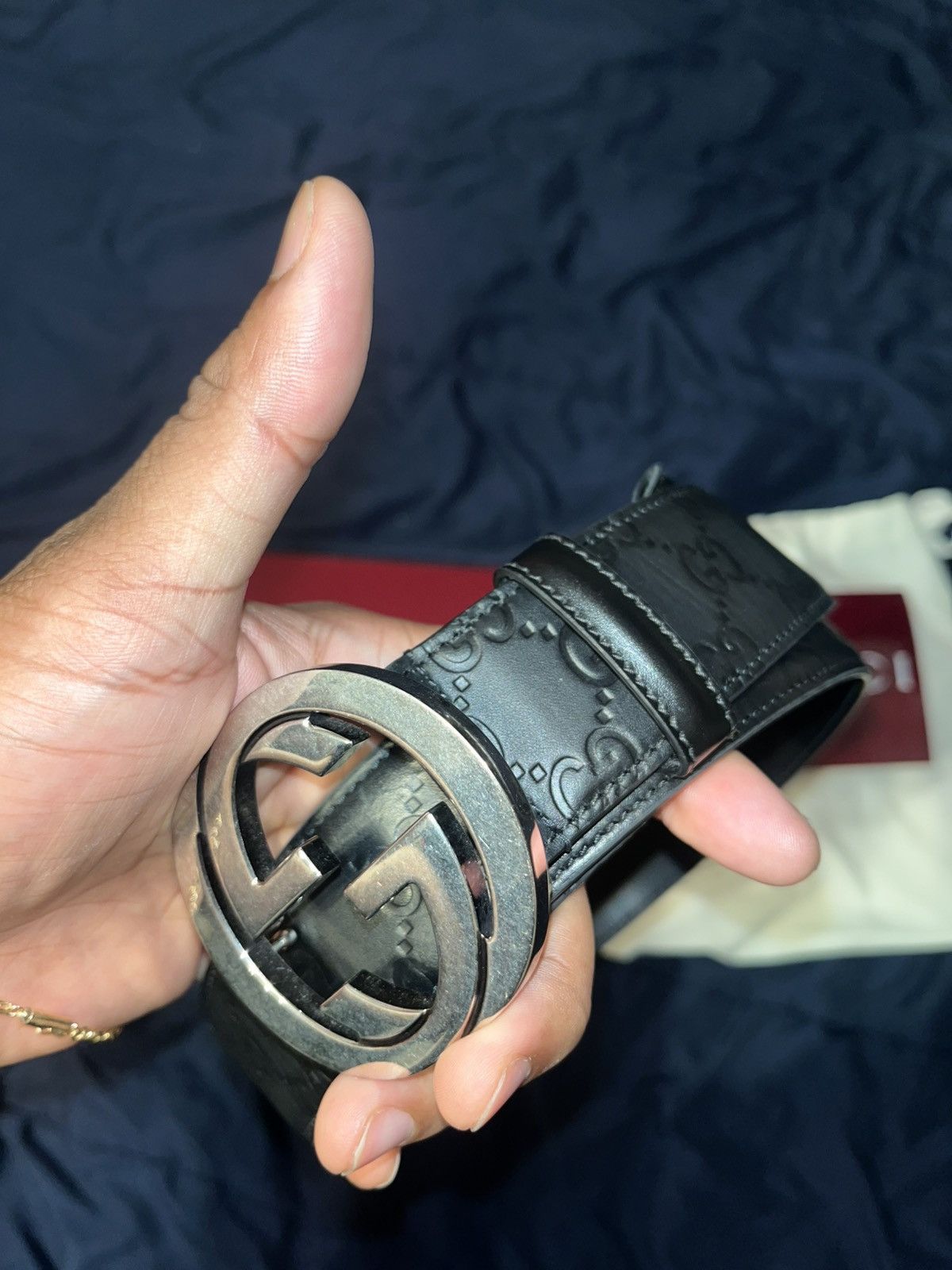 Gucci black belt