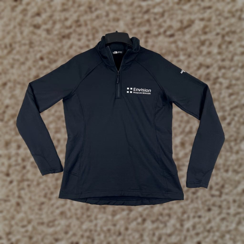 The North Face The North Face Hoodie Women M Black Lightweight 1/4 Zip Pullover Polyester Jersey Logo Size M / US 6-8 / IT 42-44 - 1 Thumbnail