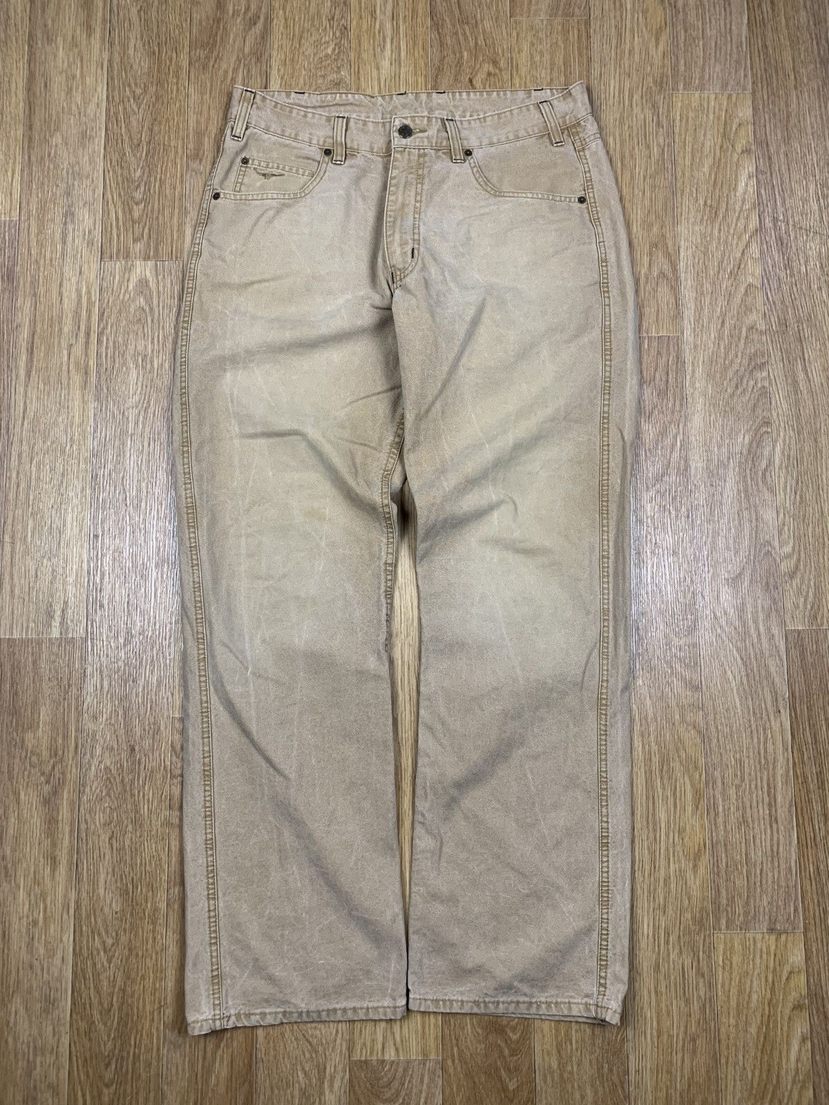 R.M. Williams R.M.Williams Sand Washed Denim Straight Pants Size US 36 / EU 52 - 2 Thumbnail