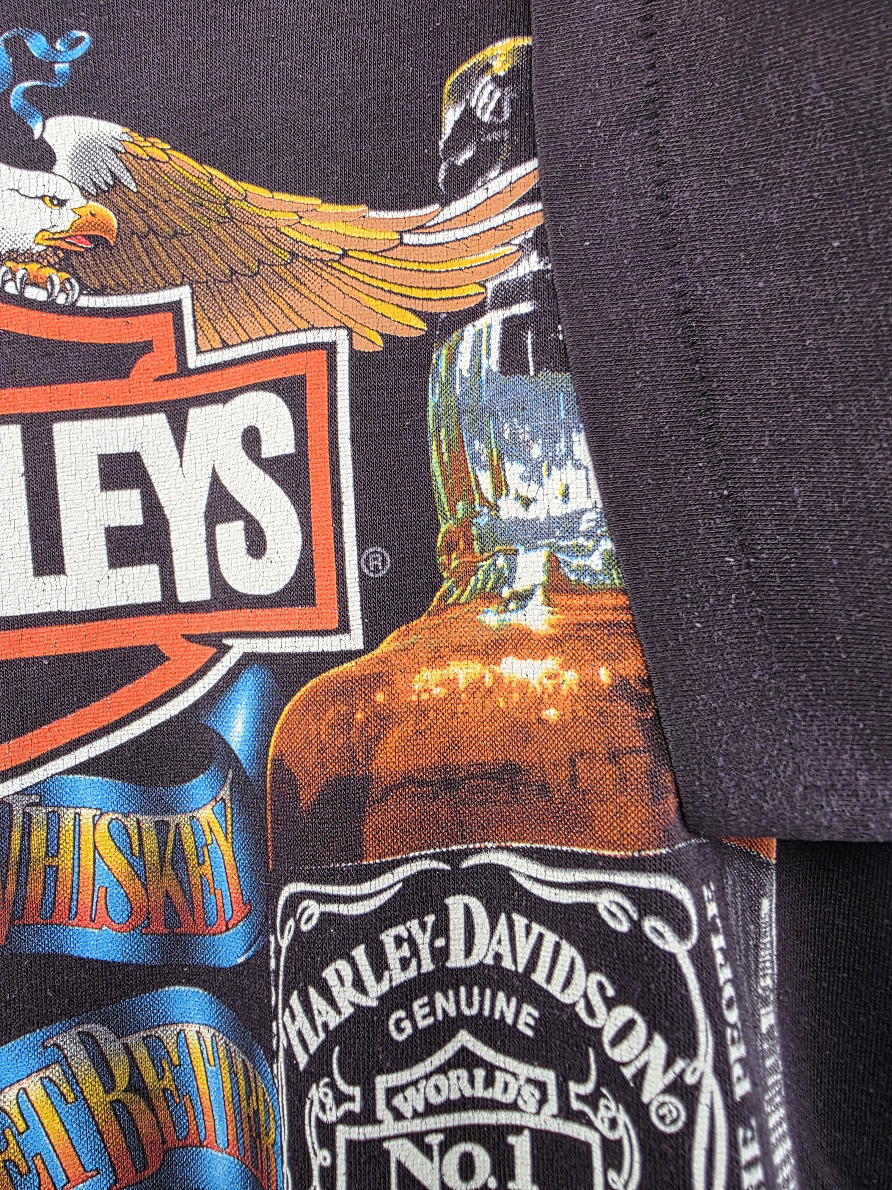 Harley Davidson 1987 Harley Davidson Harleys and good Whiskey 3D Emblem Size US L / EU 52-54 / 3 - 5 Thumbnail