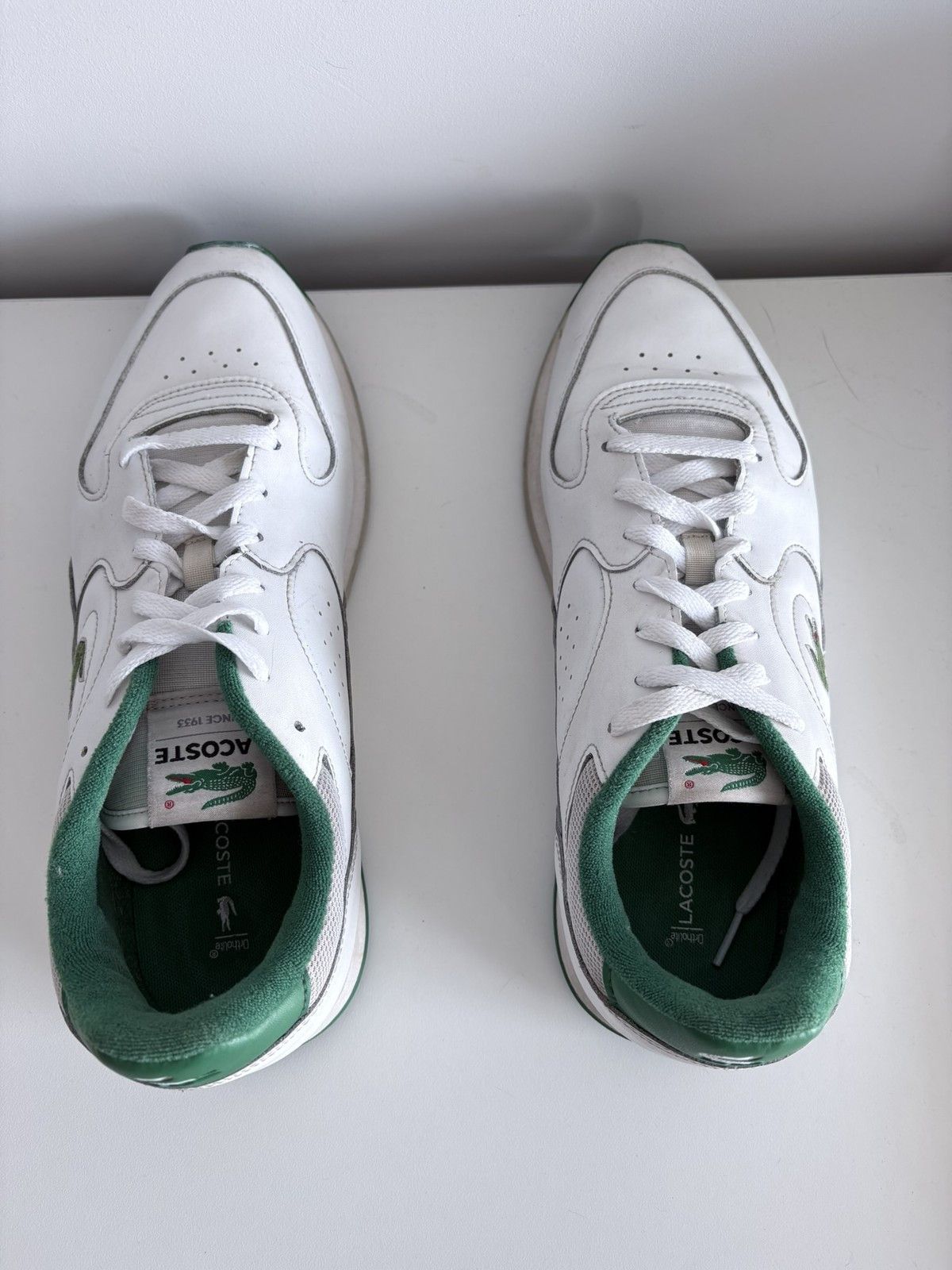 Lacoste Lacoste Linetrack 125 leather men's sneakers size 48 Size US 15 / EU 48 - 5 Thumbnail