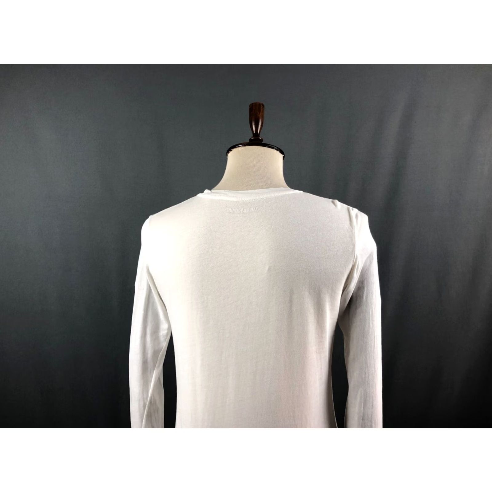 Zadig & Voltaire Zadig & Voltaire Lightweight T-Shirt Cotton Men White Printed Shirt Regular Crewneck Long Sleeve Shirt Printed Size US M / EU 48-50 / 2 - 5 Thumbnail