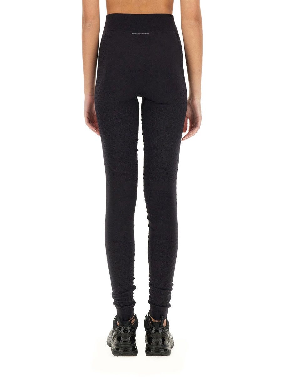 Maison Margiela Salomon X Maison Margiela LEGGINGS WITH LOGO - BLACK Size 32" / US 10 / IT 46 - 1 Preview