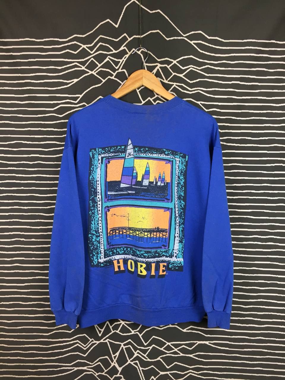 Vintage Vtg 80s 90s Hobie California Surf Made In Usa Sweatshirt Size US M / EU 48-50 / 2 - 2 Thumbnail