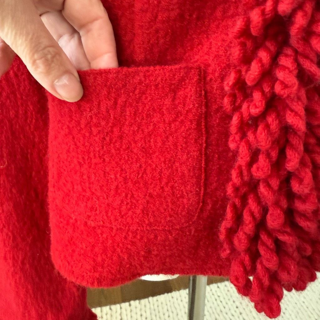 Other Vintage 90s Talbots Red Boiled Wool Blazer S Size S / US 4 / IT 40 - 4 Thumbnail