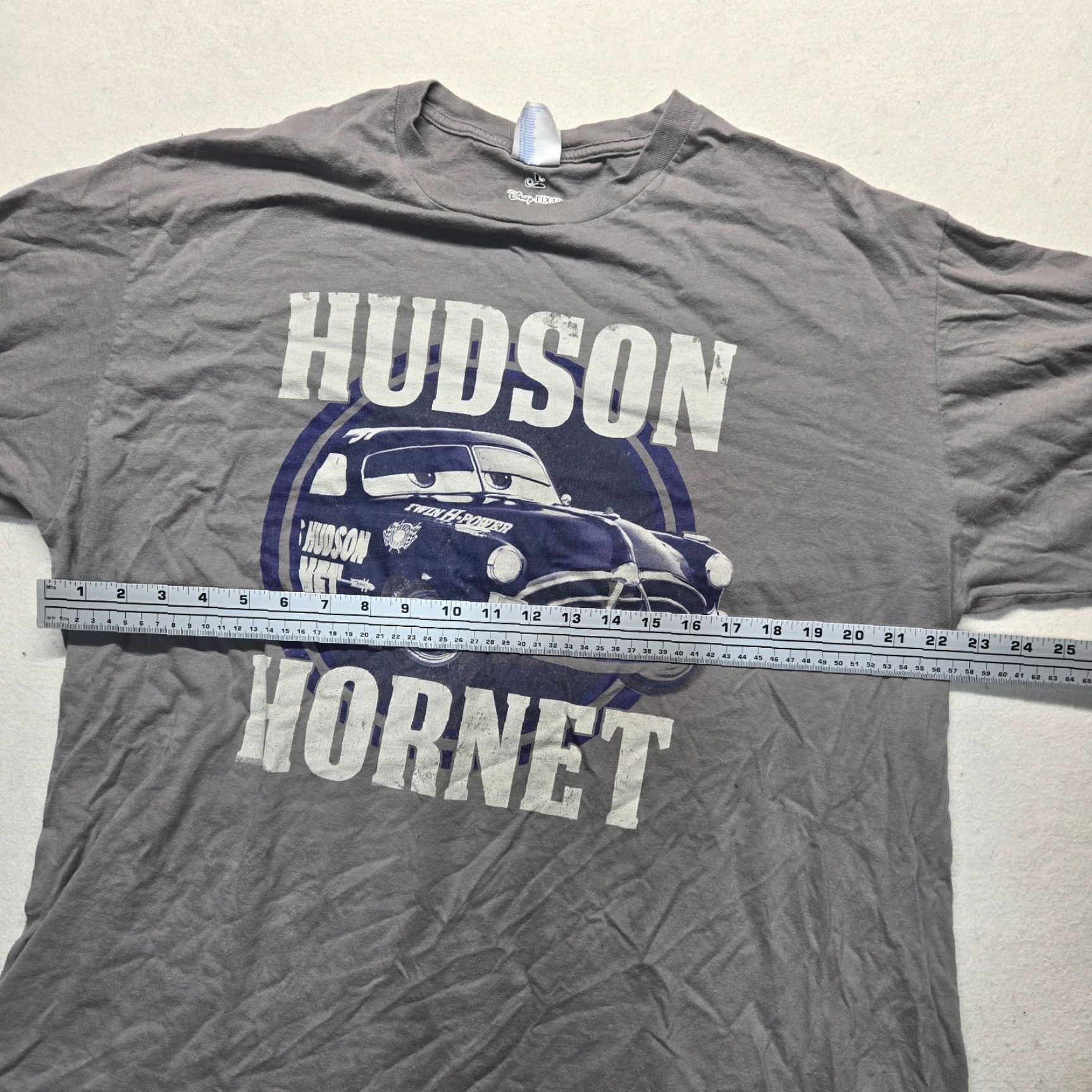 Disney Disney Pixar Cars Hudson Hornet Badge T-Shirt Unisex Adult 2XL Gray Short Sleeve Regular Fit Sports Size US XXL / EU 58 / 5 - 5 Thumbnail