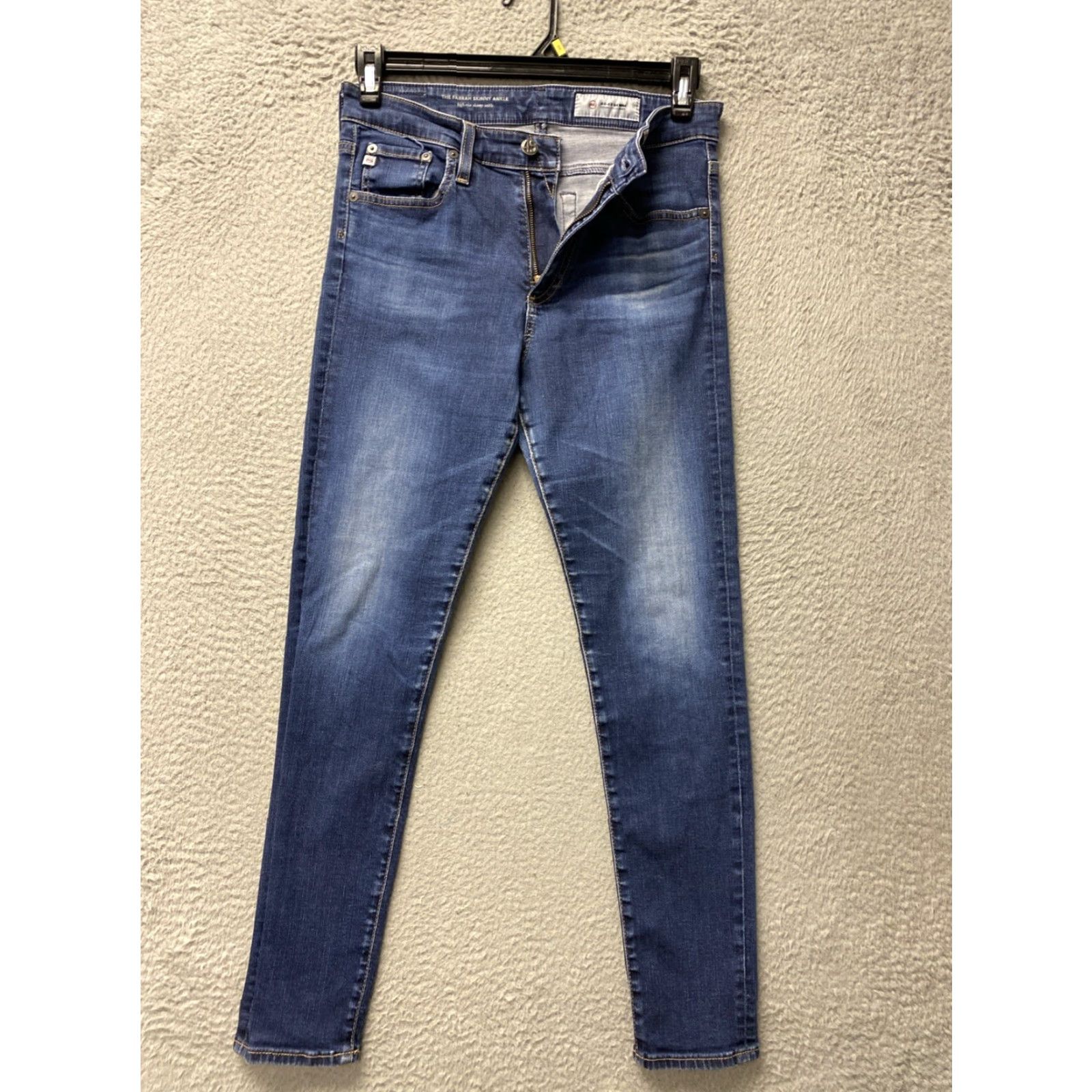 Vintage VINTAGE Adriano Goldschmied Jeans Women’s 28x2 High Rise Skinny Denim Blue 2010s Slim Fit Size 30" / US 8 / IT 44 - 2 Thumbnail