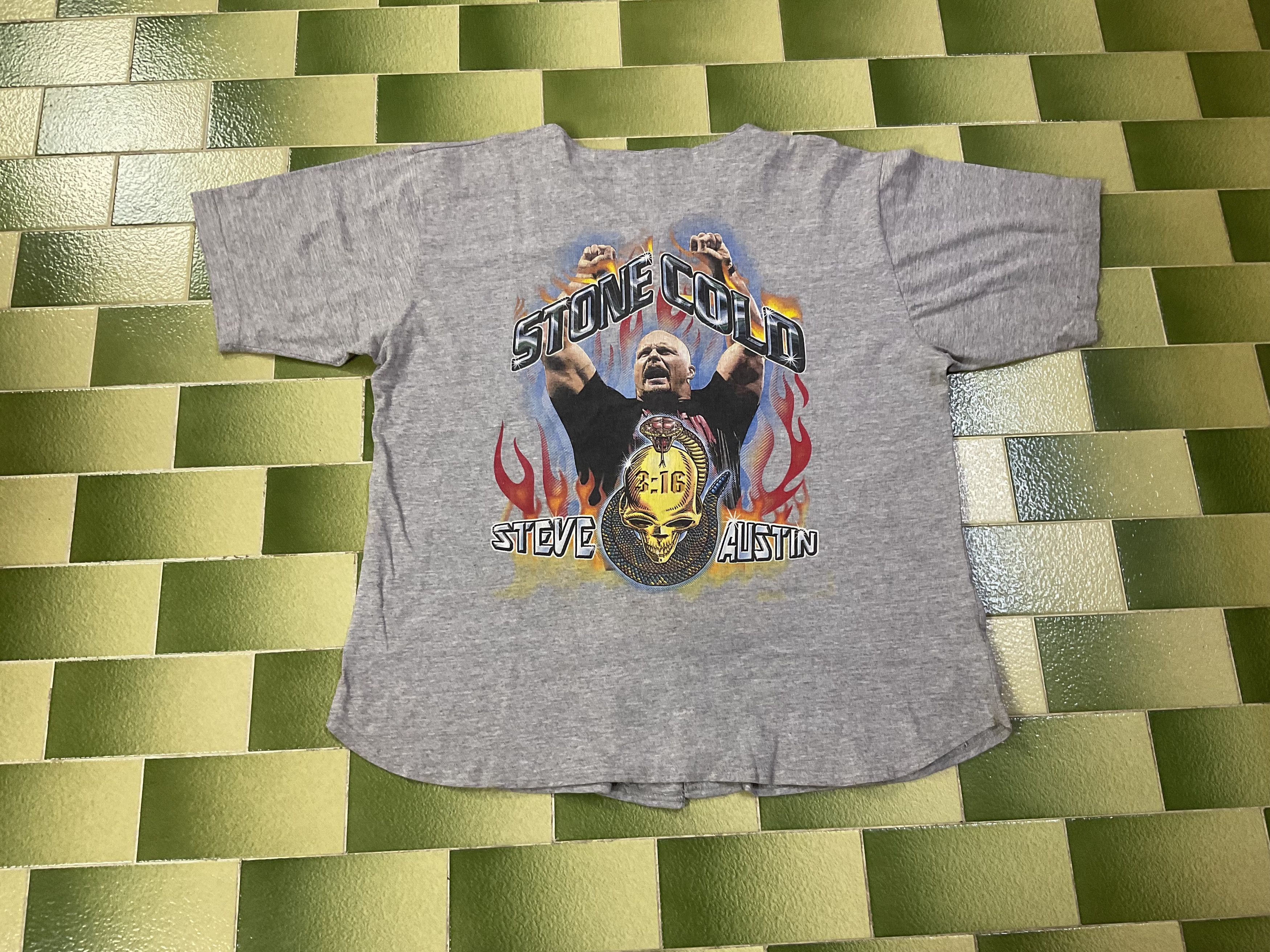 WWF Vintage 1999 WWF Rattlesnake Stone Cold Baseball Jersey Size US XXL / EU 58 / 5 - 1 Thumbnail