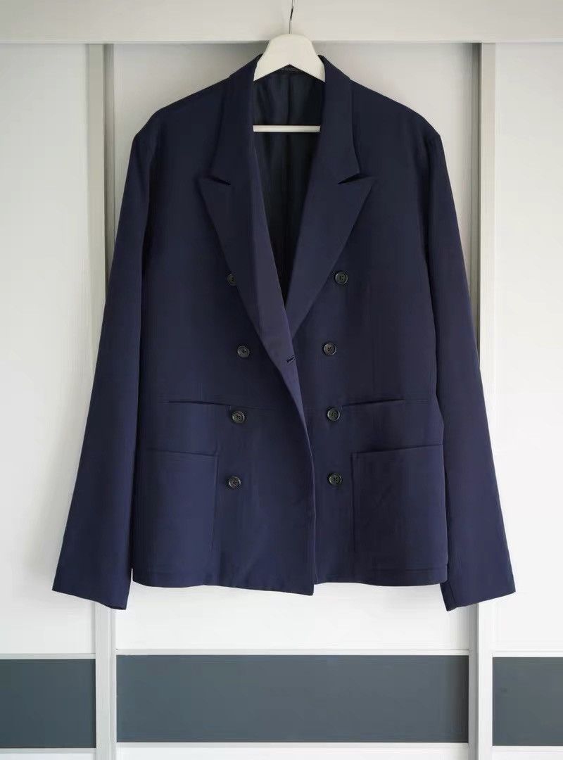 Yohji Yamamoto Yohji Yamamoto 93SS Hidden Pocket Double-Breasted Blazer Size 40R - 1 Thumbnail