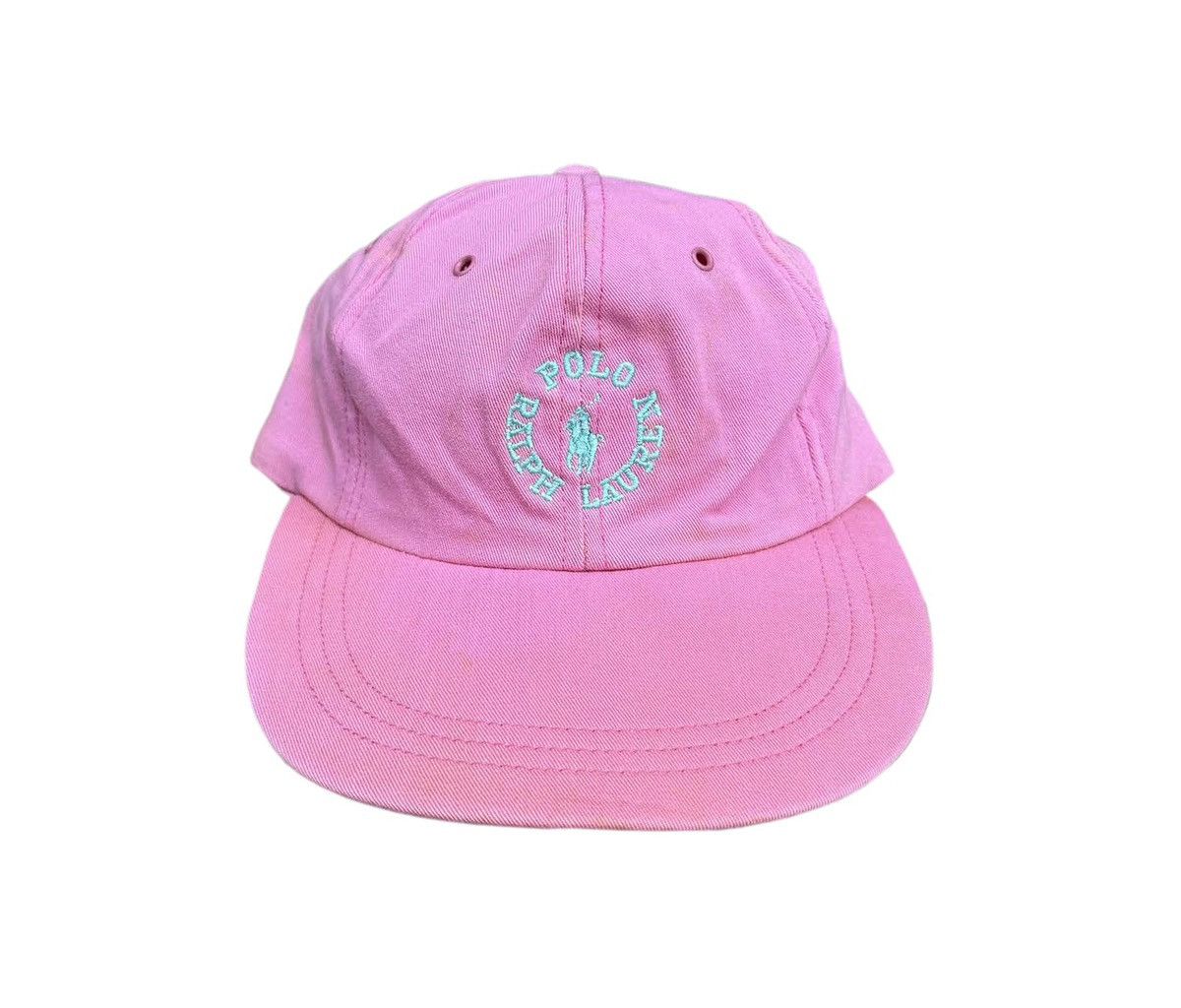 Vintage Polo Ralph Lauren Pink / Teal Fitted Hat (Size S)