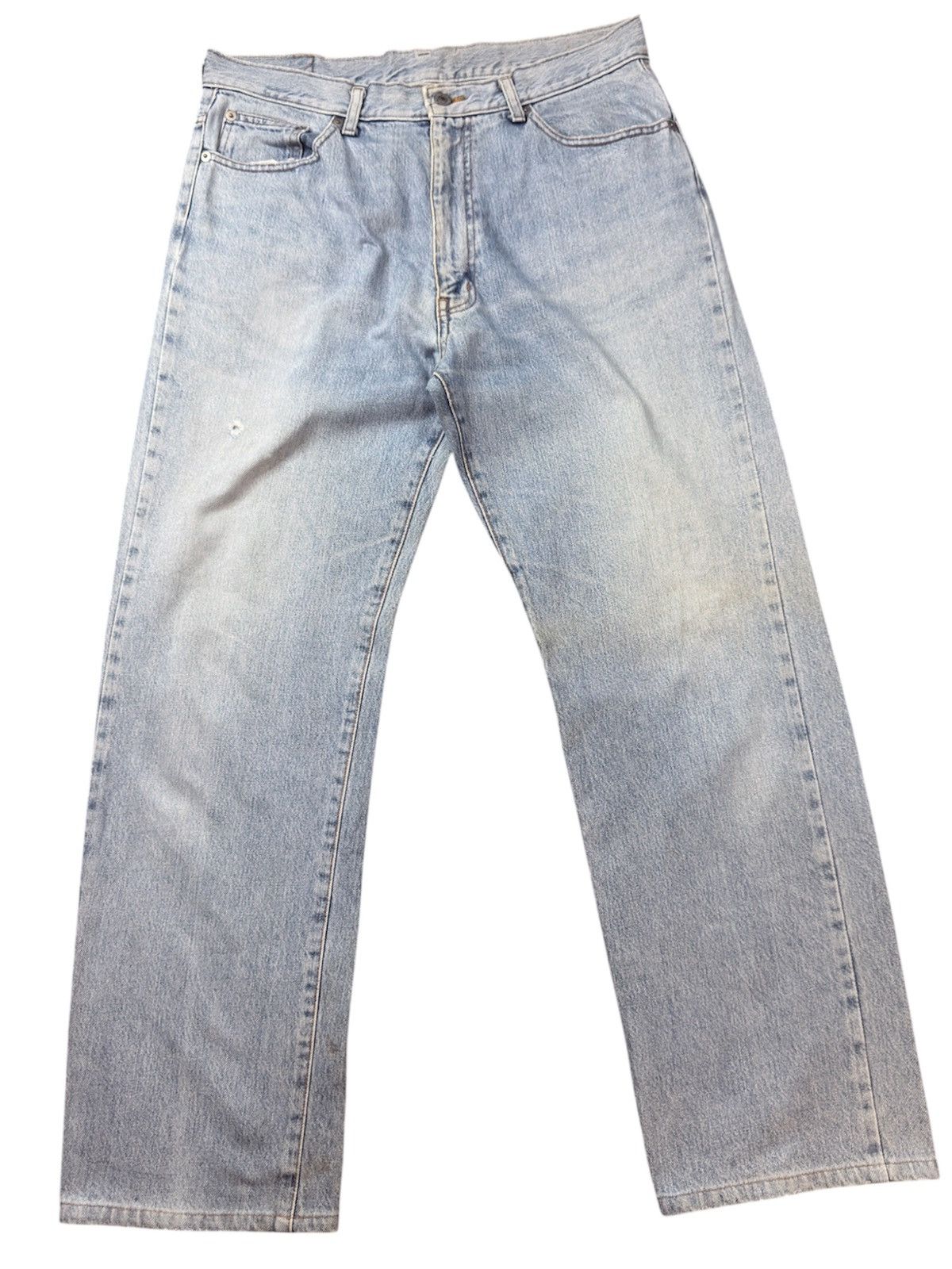 Fashion Victim Vintage Light Washed Natural Aging Faded Japanese Denim Size US 34 / EU 50 - 1 Thumbnail