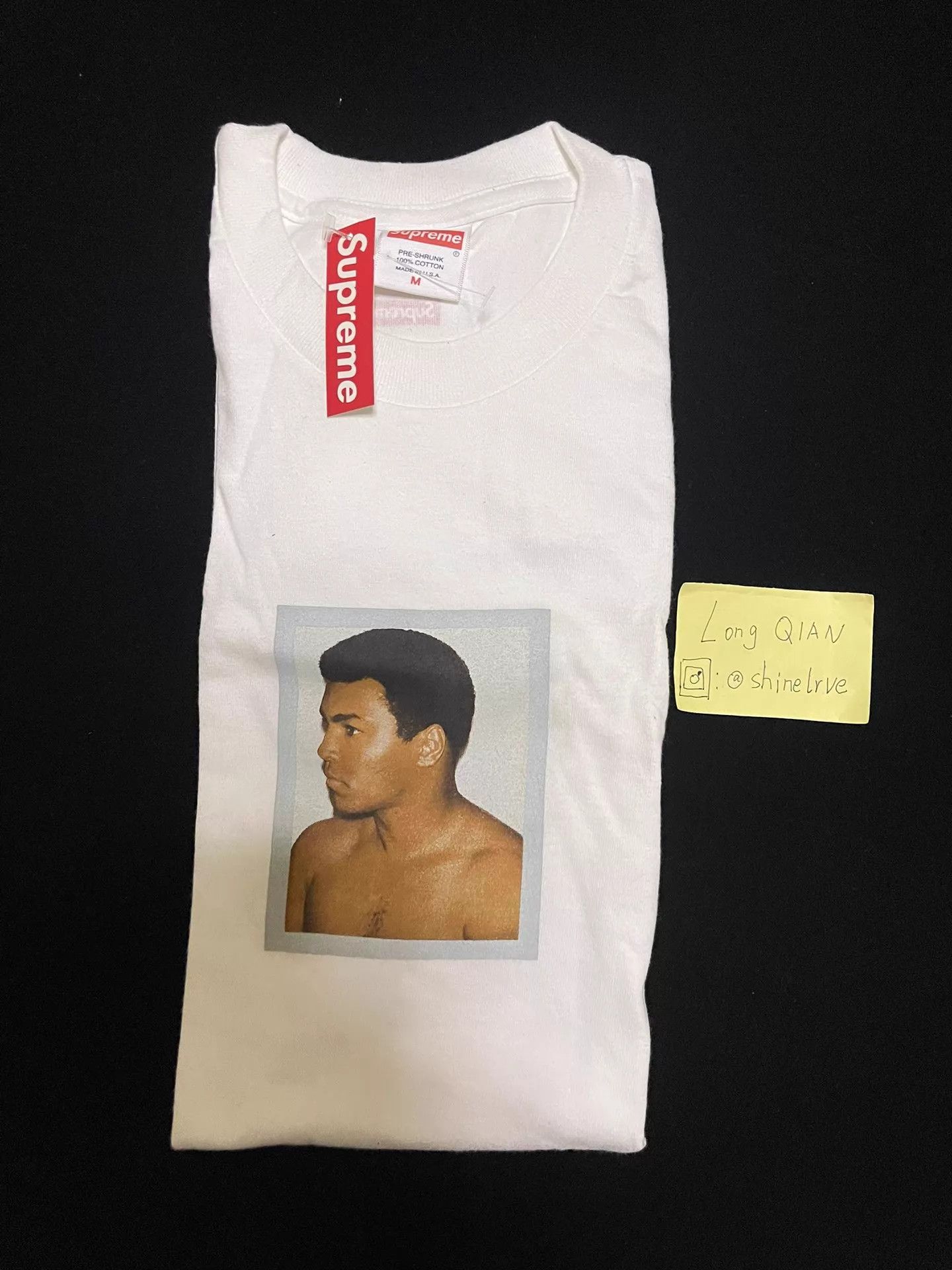 Supreme Supreme Ali Tee Black/White M New Rare Size US M / EU 48-50 / 2 - 1 Thumbnail