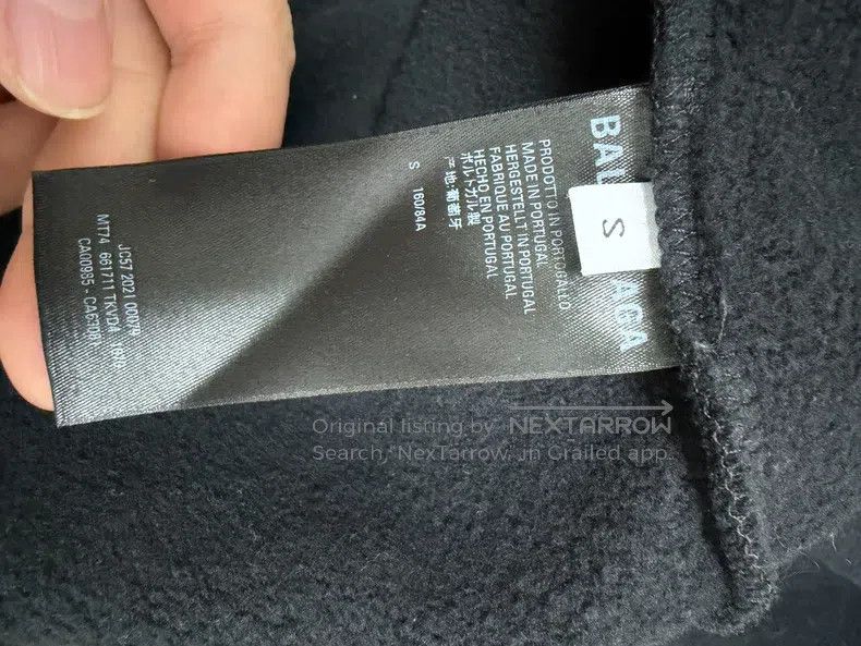 Balenciaga Balenciaga Long-Sleeve Hooded Sweatshirt Size US S / EU 44-46 / 1 - 5 Thumbnail