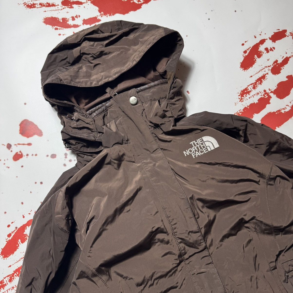 The North Face × Vintage vintage 90s brown jacket the north face hyvent Size S / US 4 / IT 40 - 2 Thumbnail