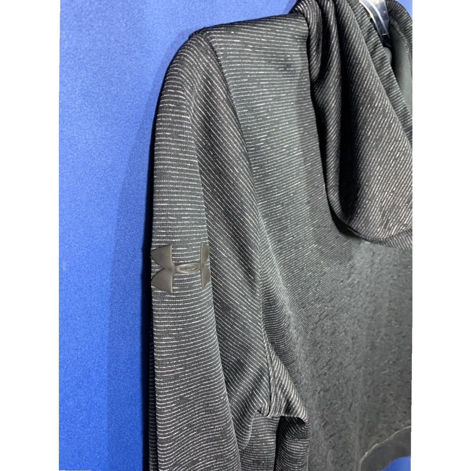 Under Armour Under Armour Cold Gear Hoodie Black Striped 1/2 Zip Pullover Large Mens Size US L / EU 52-54 / 3 - 4 Thumbnail