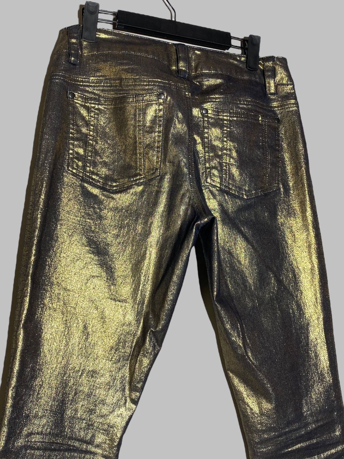 Alice + Olivia Alice + Olivia Shimmer Gold Women’s Pants Made In USA Size 30" / US 8 / IT 44 - 10 Thumbnail
