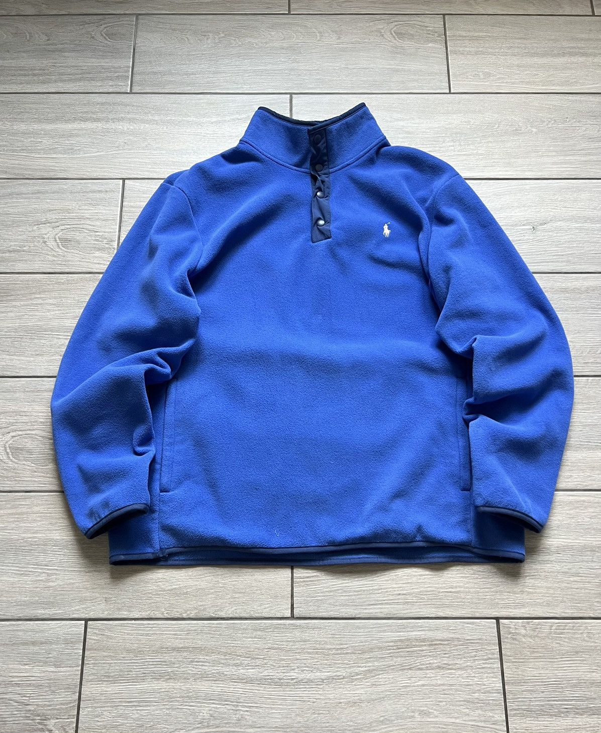 Polo Ralph Lauren Polo Ralph Lauren Fleece Zip Size XL Blue Size US XL / EU 56 / 4 - 1 Thumbnail