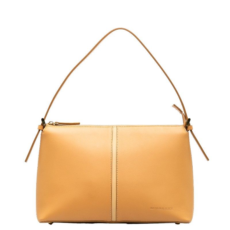 Burberry Burberry Burberry Leather Nova Check Logo Embossed Shoulder Bag Leather Shoulder Bag in Very Good Condition Size ONE SIZE - 1 Thumbnail