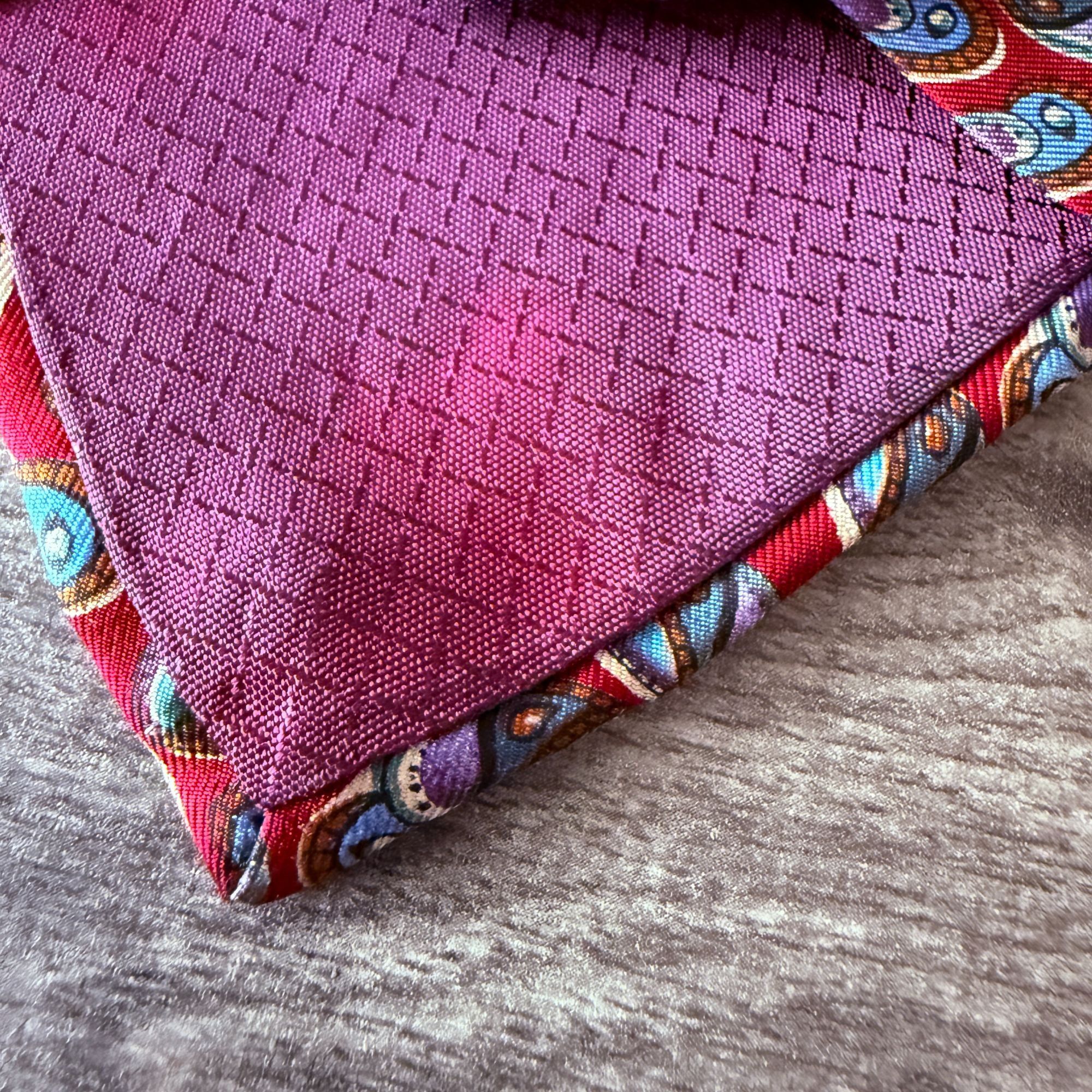Christian Dior Monsieur Vintage Christian Dior Monsieur Red Paisley All Silk Tie Mad Size ONE SIZE - 6 Thumbnail