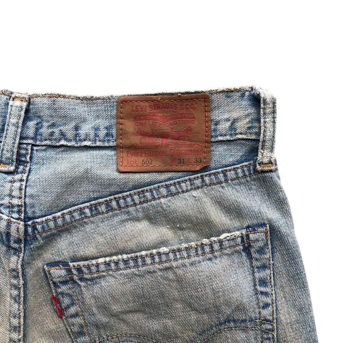 Levi's × Levi's Vintage Clothing Vintage distressed LEVIS 502 button HKQ8 mud wash jeans Size US 31 - 7 Thumbnail